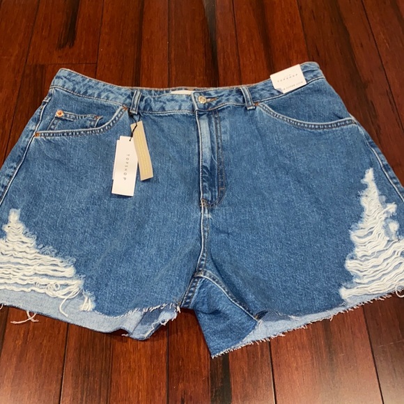 Topshop Super Ripped Mom Shorts - Picture 2 of 4